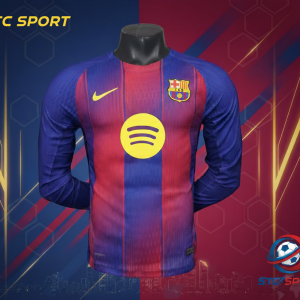 camiseta barcelona casa manga larga