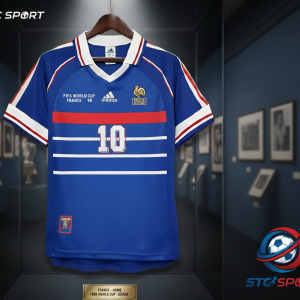 camiseta francia mundial 1998 zidane #10 azul